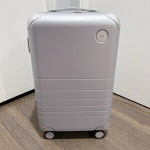 Monos 22” Hybrid Spinner Carry-on Luggage Bag Silver - New